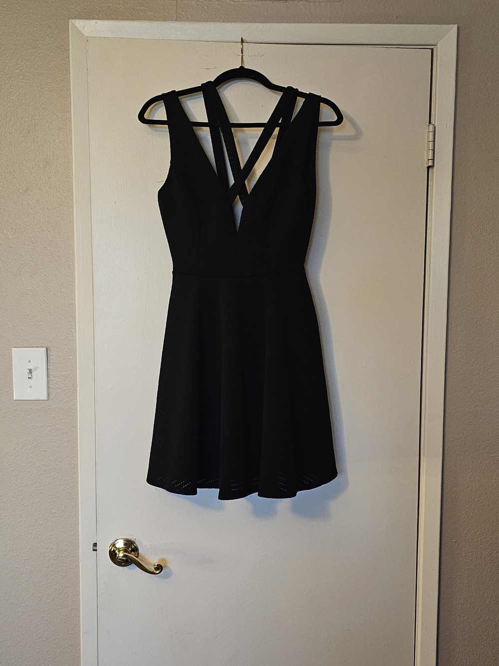 Mystic Black Mini Dress